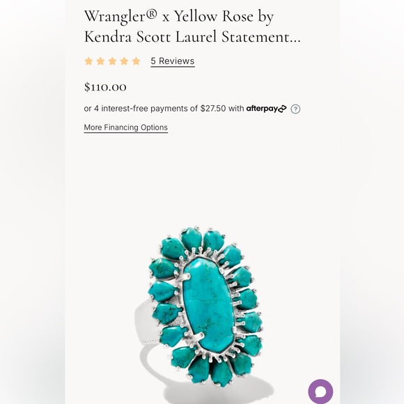 NWT - size 9 - Kendra Scott Yellow Rose Statement Ring - Picture 4 of 4